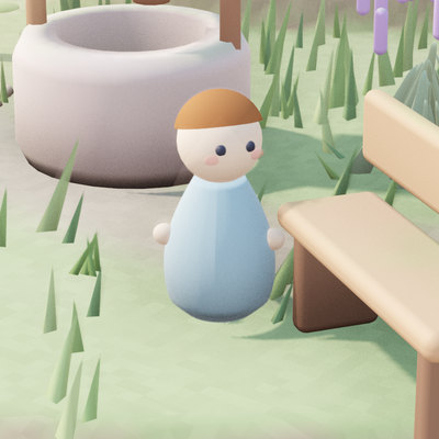 A peg doll resident